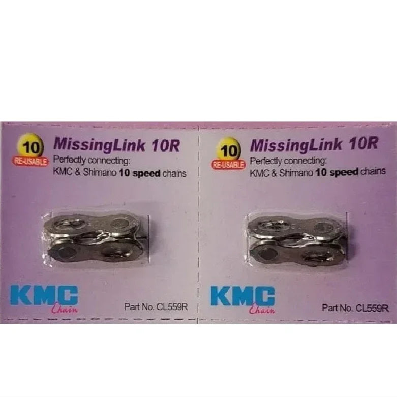 זוג חוליות מקשרות לשרשרת אופניים KMC MissingLink 10R - Bikes Online