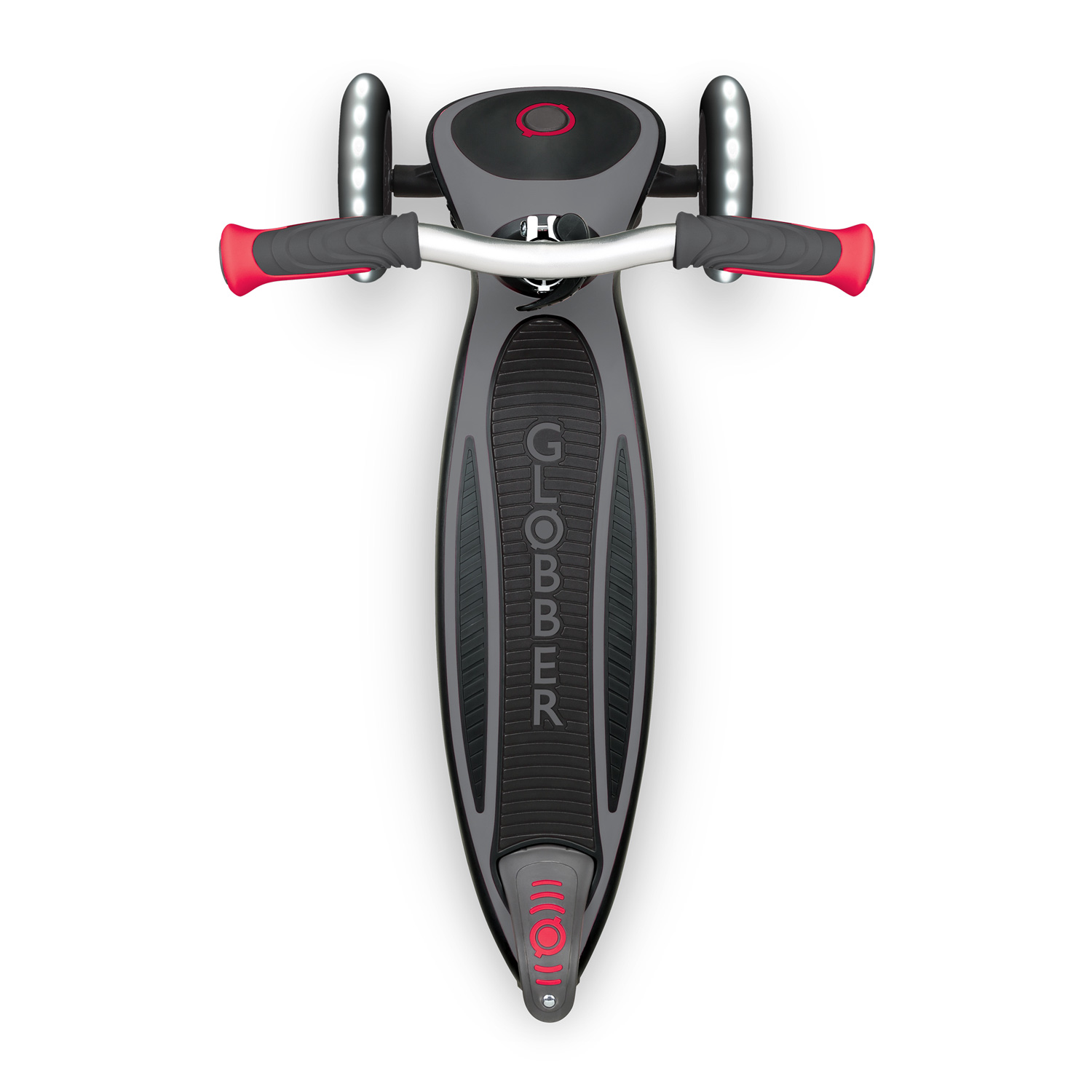 מוצר מציאון - קורקינט מאסטר לייטס מתקפל עם אורות לילדים גלובר Globber MASTER Lights