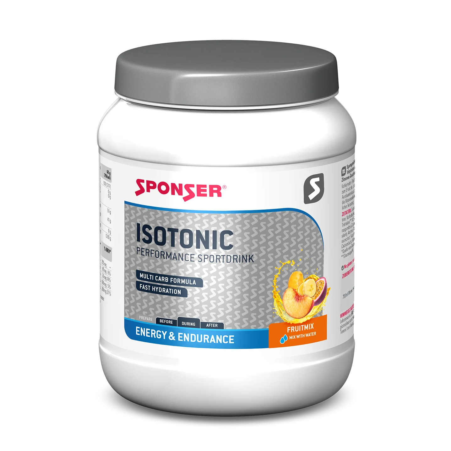 אבקה להכנת משקה איזוטוני Sponser Isotonic Drink