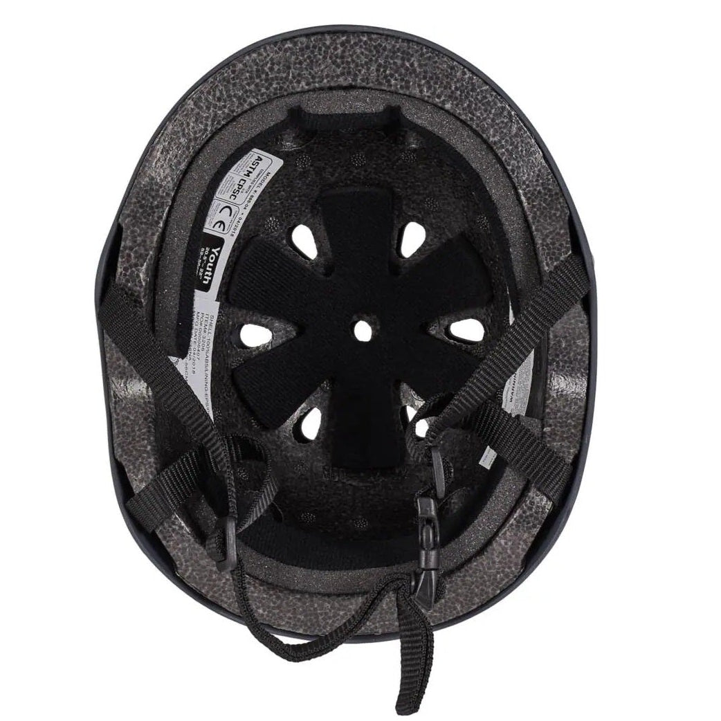 קסדה לאופניים קסדה לקורקינט לילדים ונוער Eight Ball שחור