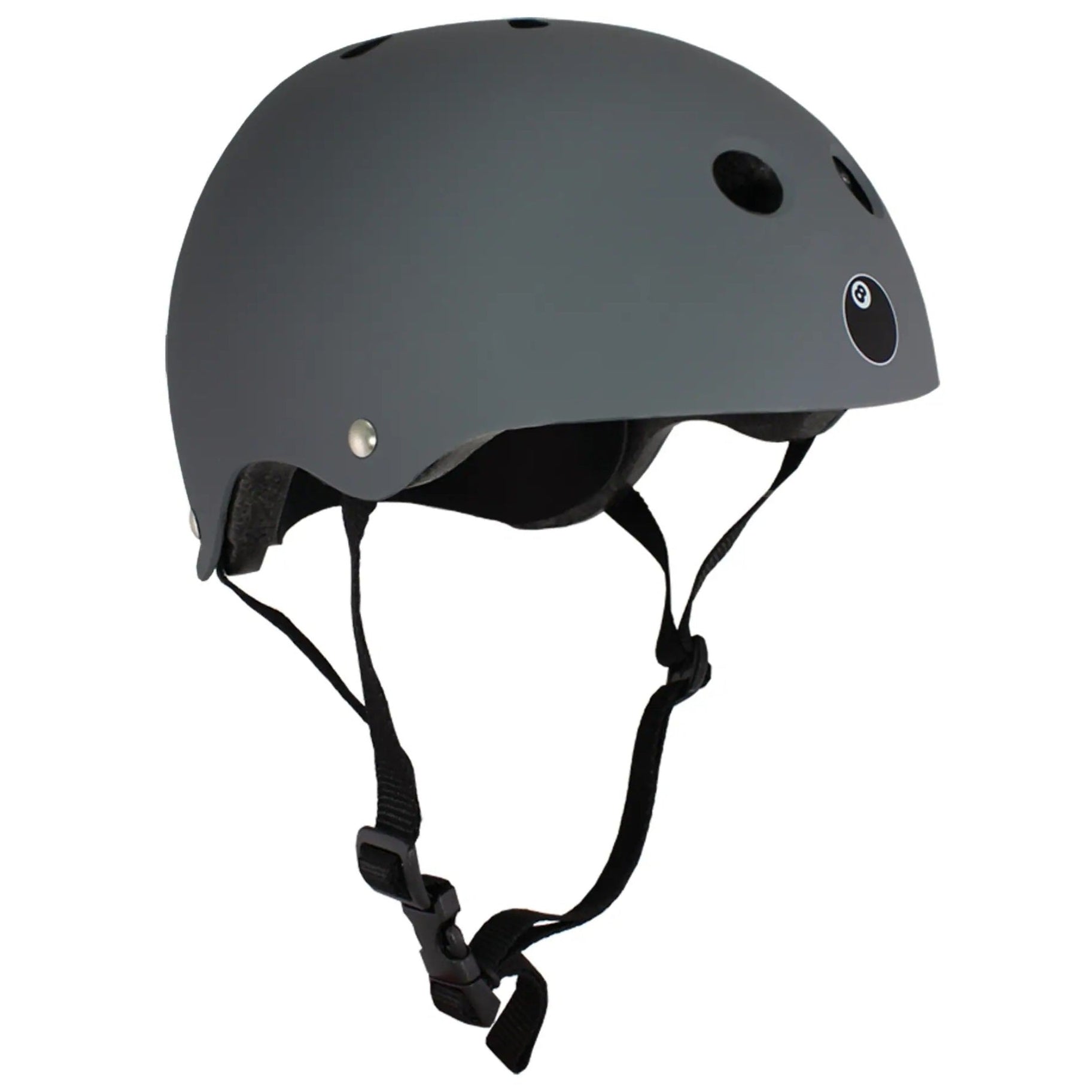 קסדה לאופניים קסדה לקורקינט לילדים ונוער Eight Ball אפור