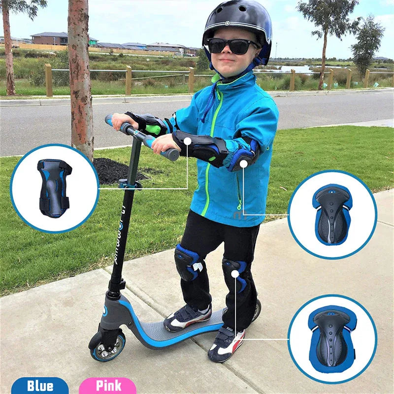 סט מגנים לילדים לאופניים קורקינט וסקייטבורד גילאי 6-10 GLOBBER - Bikes Online