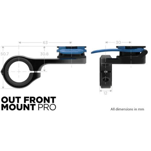 התקן מעמד לטלפון עם חיבור לכידון אופניים Quad Lock Out Front PRO - Bikes Online