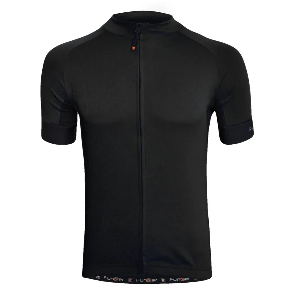 חולצת רכיבה קצרה לגברים פאנקייר Funkier Cefalu J161 שחור - Bikes Online