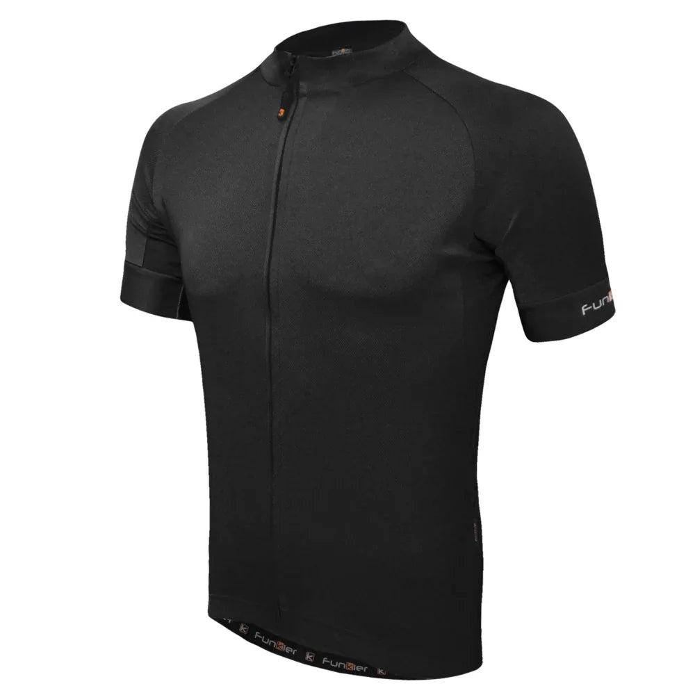 חולצת רכיבה קצרה לגברים פאנקייר Funkier Cefalu J161 שחור - Bikes Online