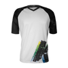 חולצת רכיבה פרי-רייד לגברים פאנקייר Funkier Dolomiti JE846-S Black&White