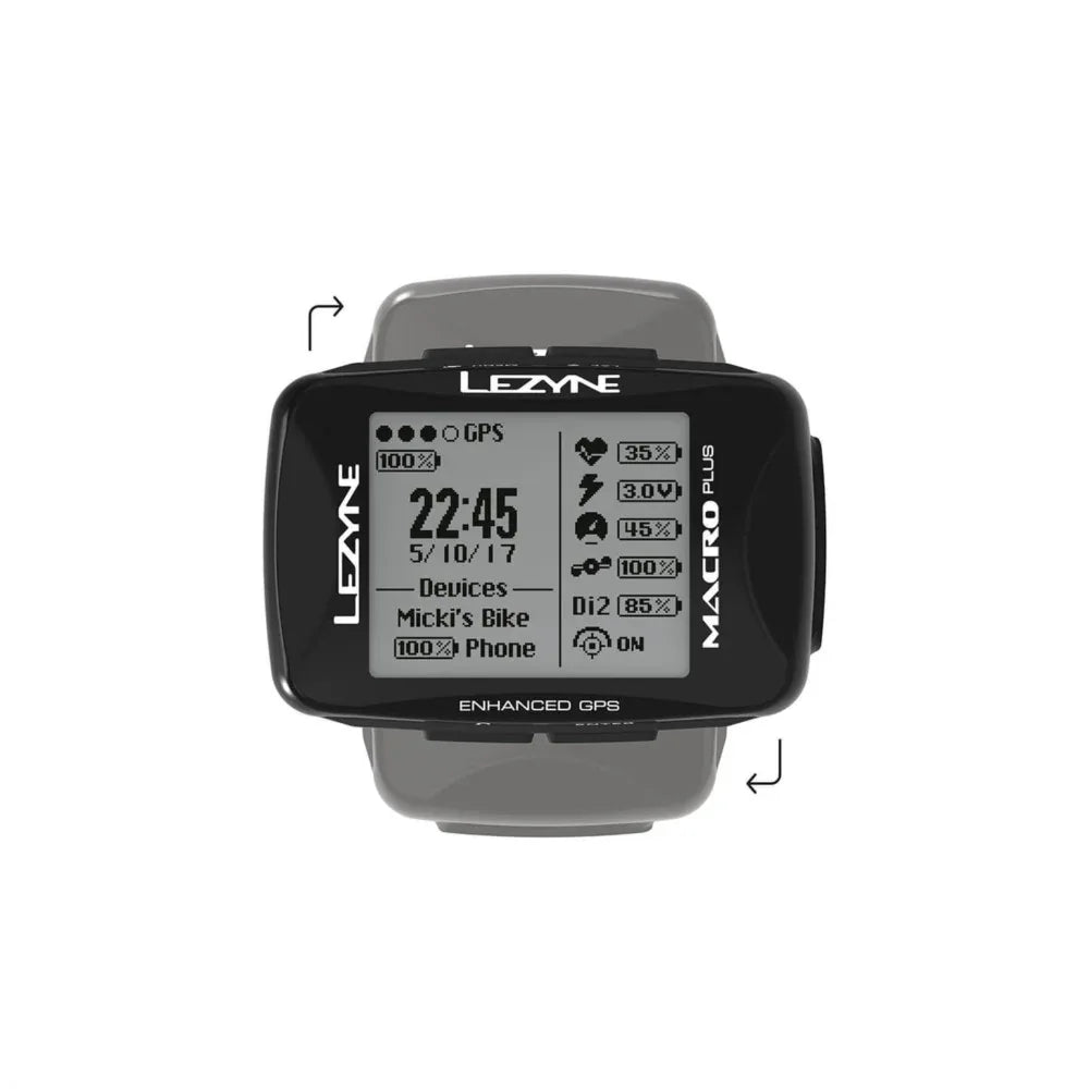 מחשב רכיבה GPS Lezyne Macro Plus y13 - Bikes Online