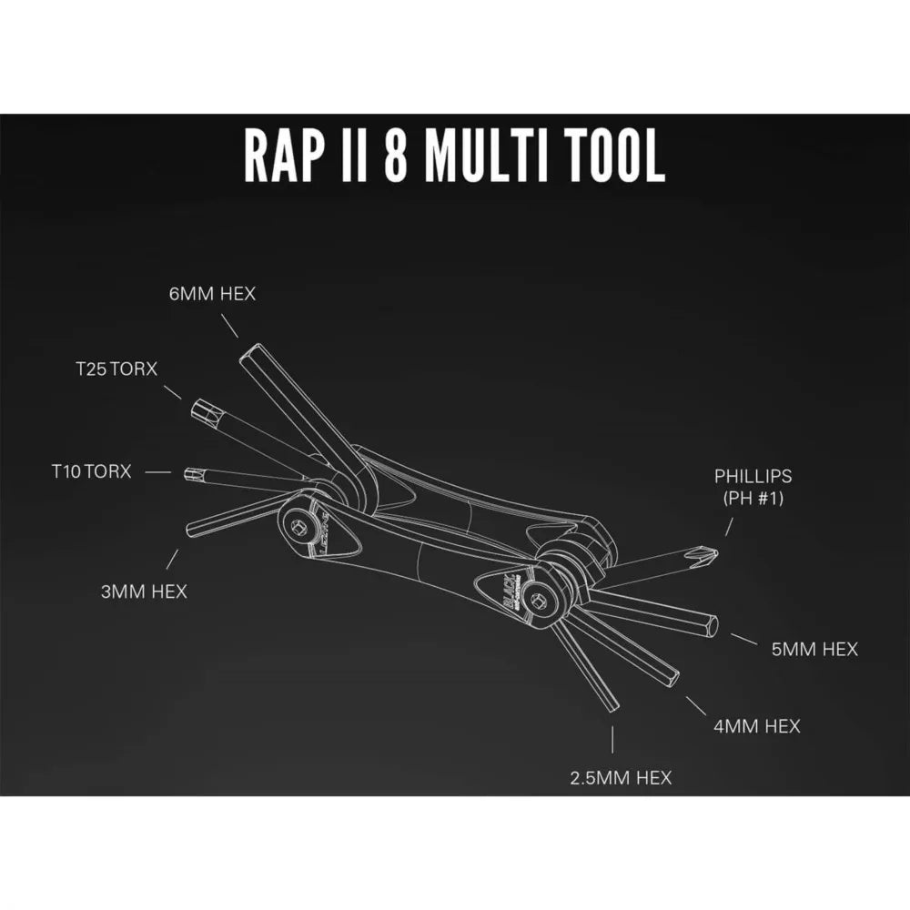 אולר כלים Lezyne Rap II 8 - Bikes Online