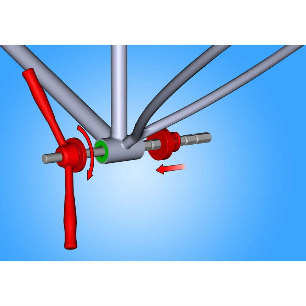 חולץ מיסבי BB90 לציר מרכזי Unior דגם 1625/2BB90