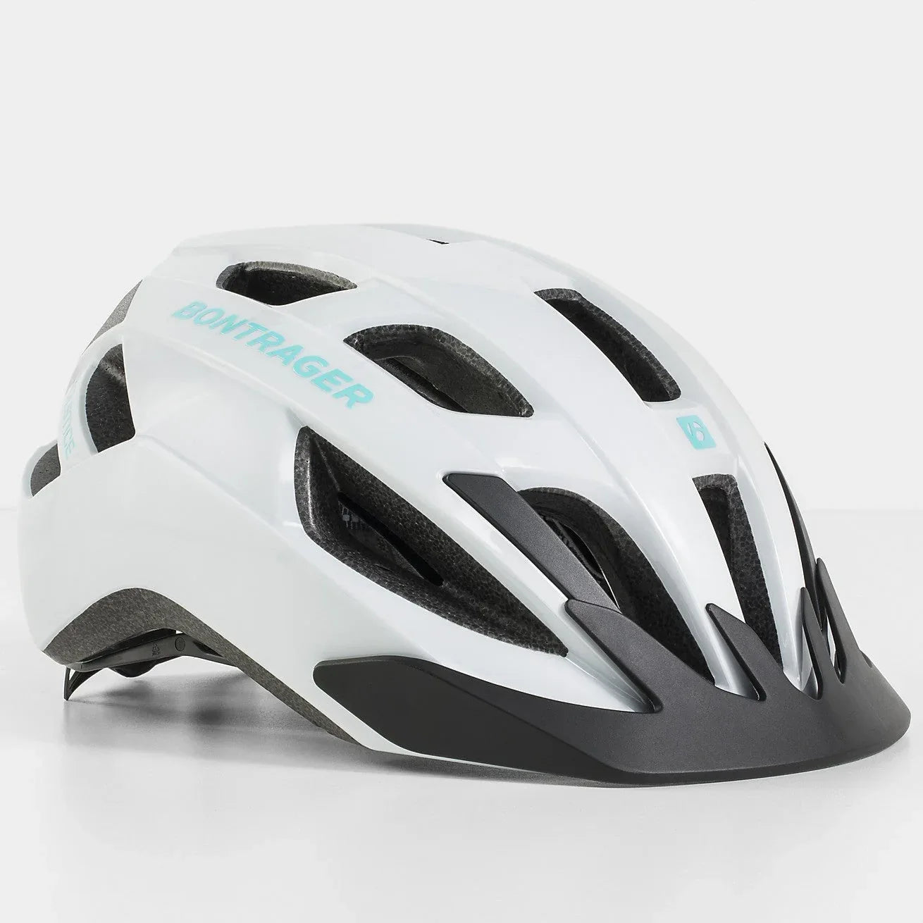 קסדה לאופניים לשטח ולכביש בונטרגר Bontrager Solstice לבן טורקיז - Bikes Online