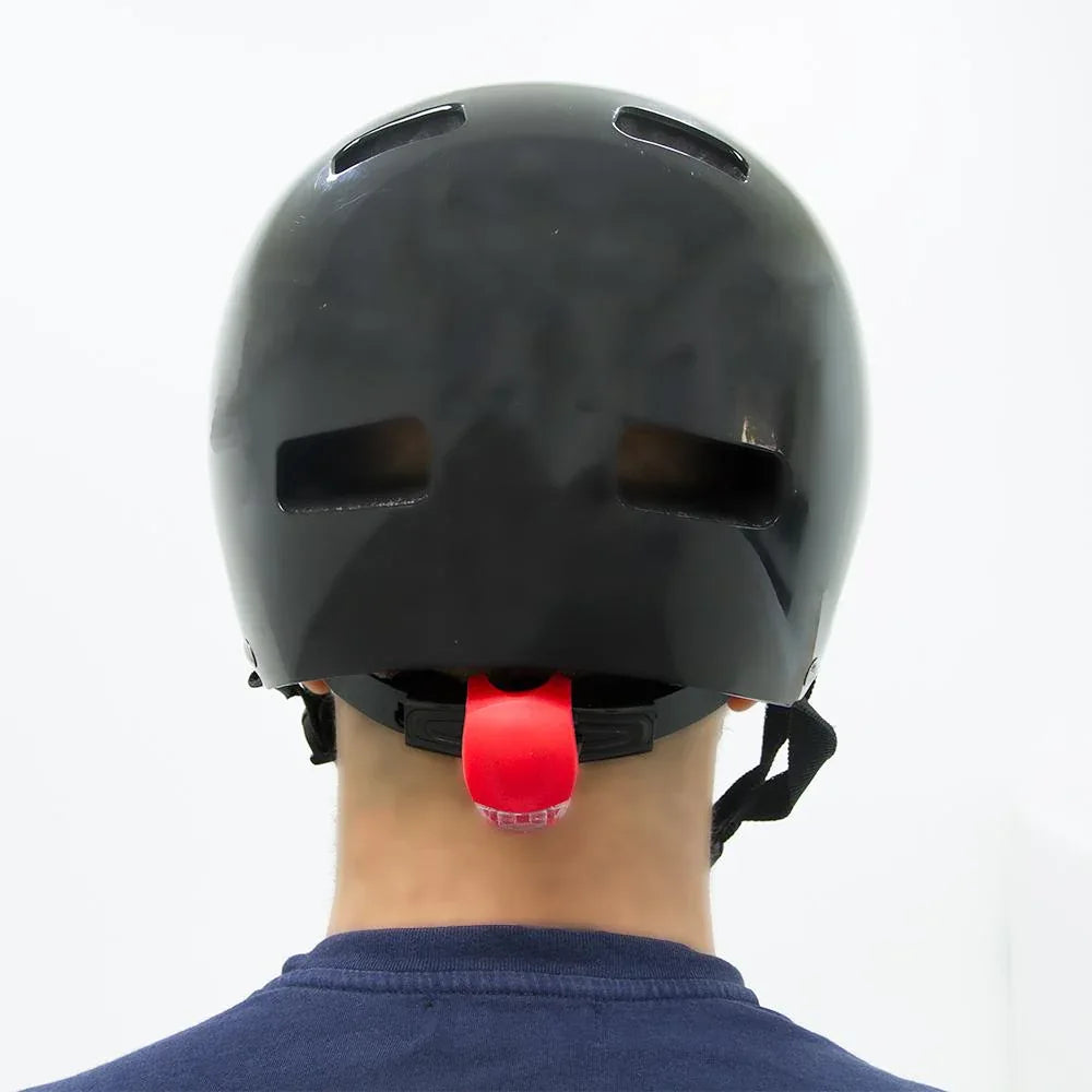 זוג פנסים לד מהבהבים נצנצים חובקי סיליקון אדום שחור - Bikes Online