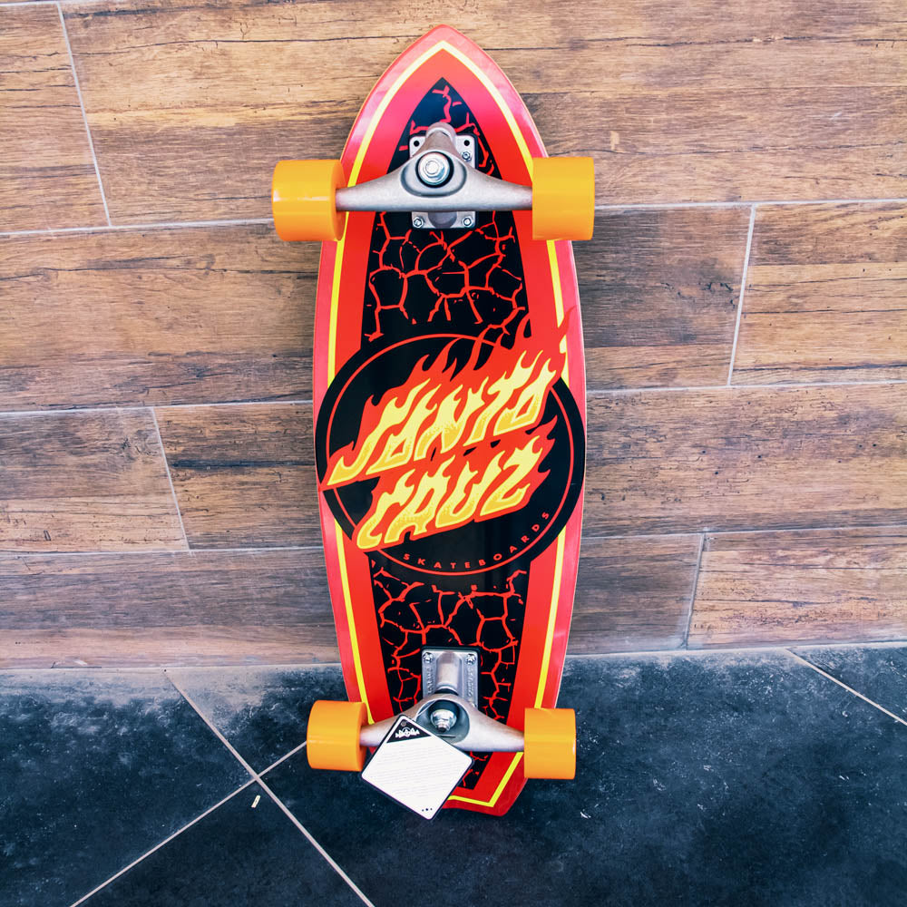 סקייטבורד קארבר מקצועי 31.52" Santa Cruz Carver Flame Dot Shark 31.52"