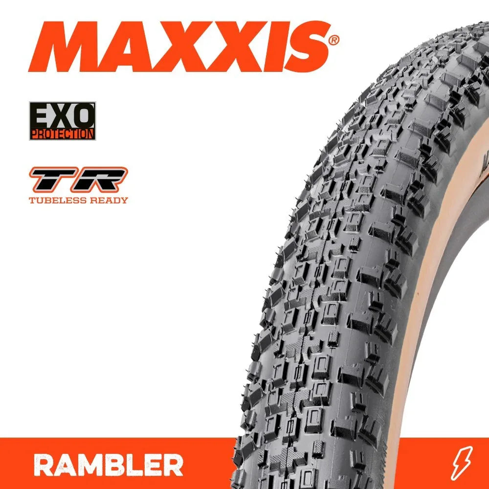 צמיג לאופני גראבל מקסיס ראמבלר MAXXIS RAMBLER EXO/TR/TANWALL 650x47b - Bikes Online