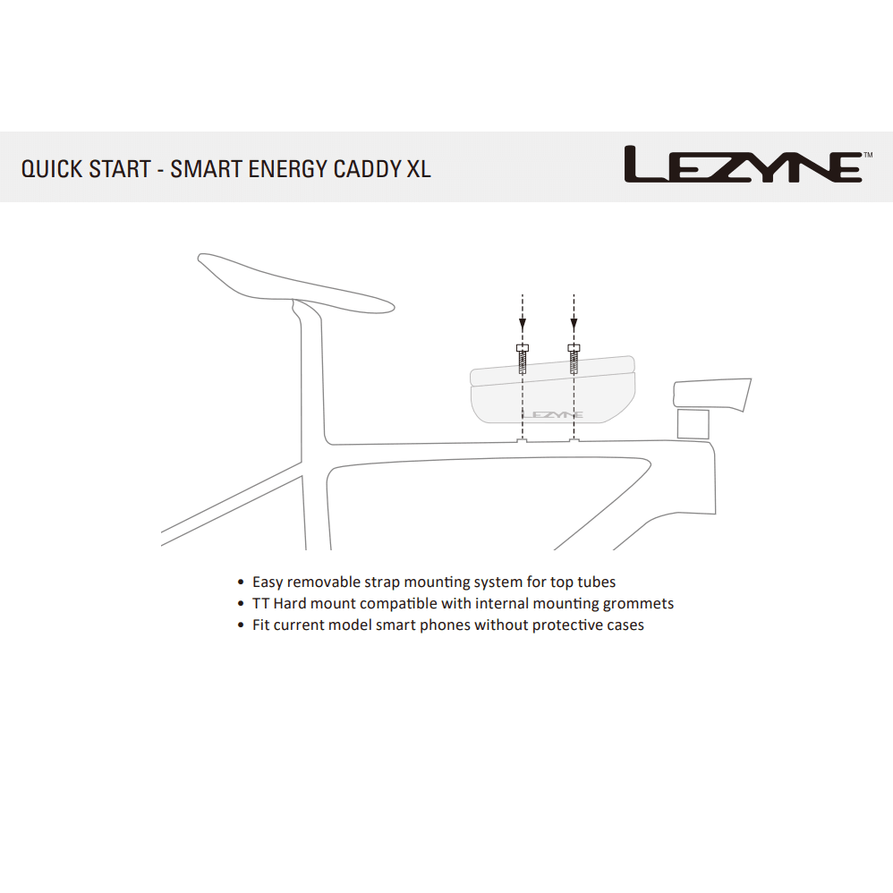 תיק שלדה לאופניים מתאים לסלולרי Lezyne Smart Energy Caddy - Bikes Online