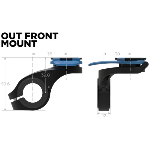 התקן מעמד לטלפון עם חיבור לכידון אופניים Quad Lock Out Front