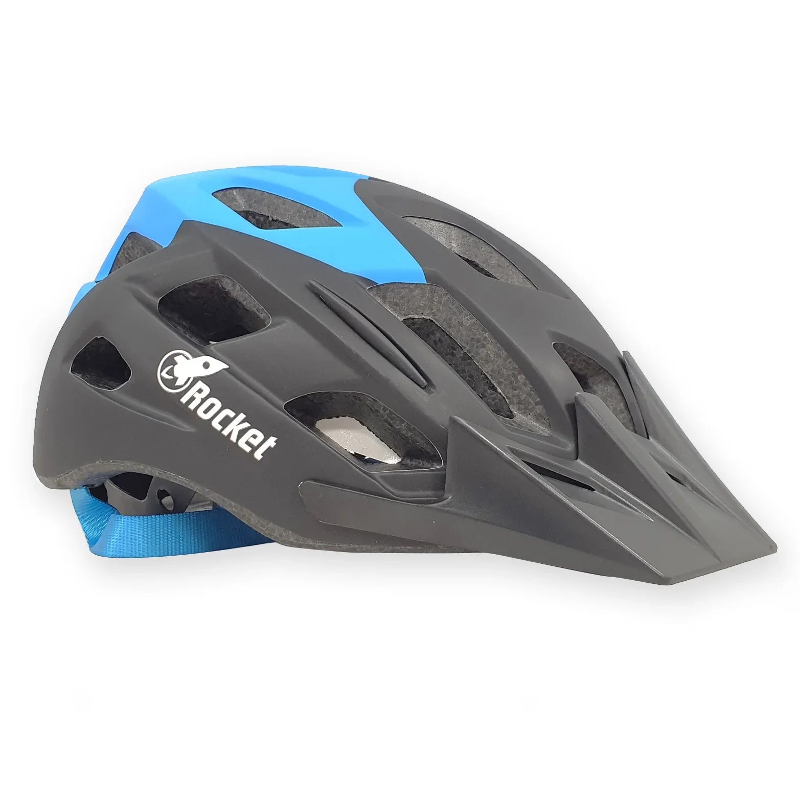 קסדת אופניים אווירודינמית Rocket sport שחור/כחול - Bikes Online