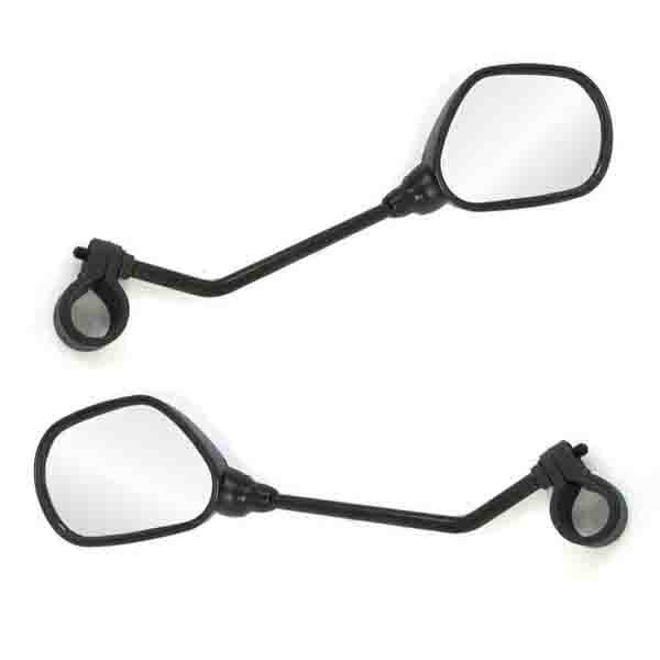זוג מראות לאופניים עם מוט ארוך להתקנה בחיבור לכידון - Bikes Online