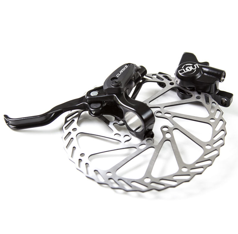 סט דיסקים וקאליפרים הידראולי CLARKS קדמי ואחורי CLOUT 1