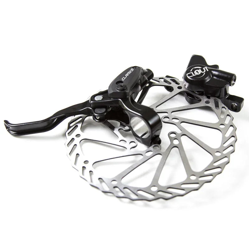 סט דיסקים וקאליפרים הידראולי CLARKS קדמי ואחורי CLOUT 1 - Bikes Online