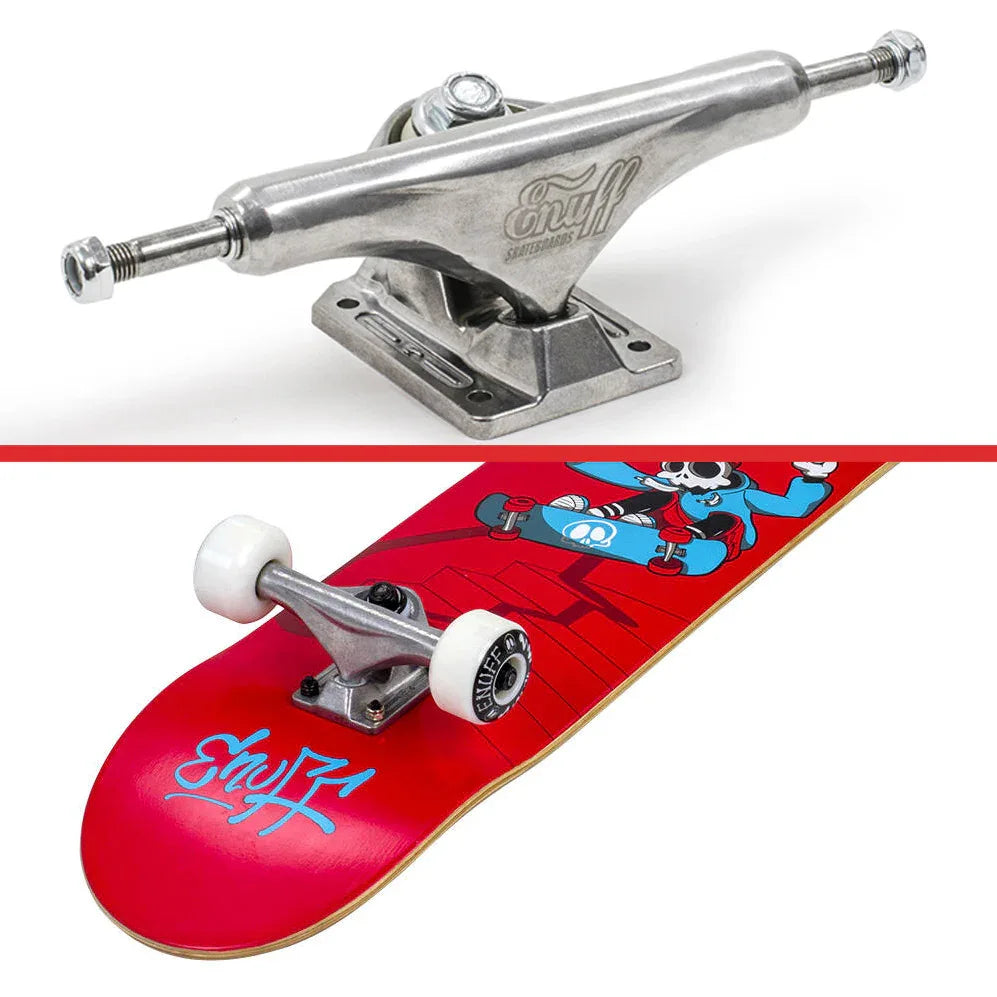 סקייטבורד לילדים פעלולים סטריט ENUFF SKULLY אדום - Bikes Online