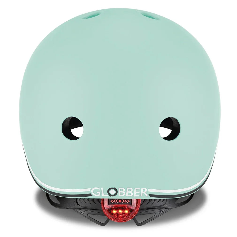 קסדה לאופניים לתינוקות עם אור אחורי ירוק מנטה Globber - Bikes Online