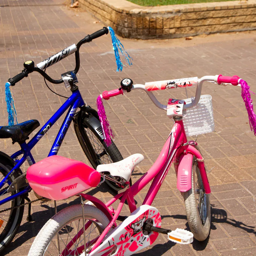 ציציות סרט קישוט לכידון בצבע כחול או ורוד - Bikes Online