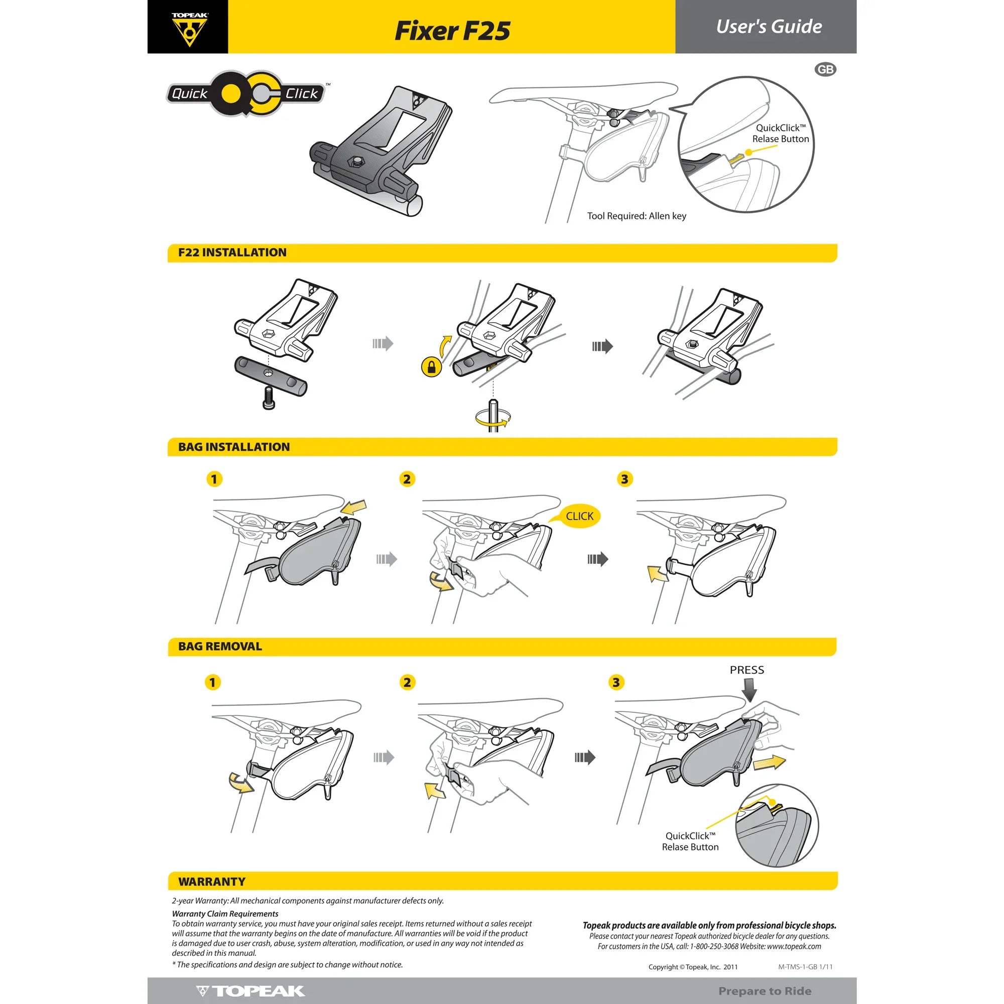 תיק לאוכף טופיק Topeak WEDGE PACK II - Bikes Online