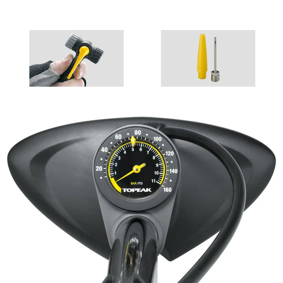משאבת רצפה לאופניים עם מד לחץ טופיק Topeak JoeBlow® MAX HP - Bikes Online