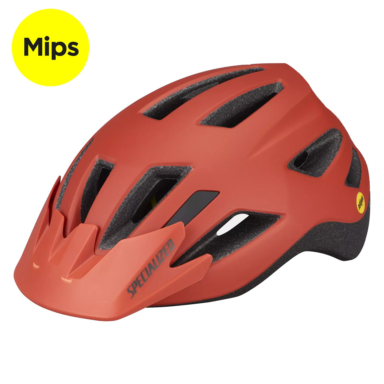 קסדה לאופניים לנוער SPECIALIZED עם הגנת מיפס MIPS ופנס לד Shuffle כתום