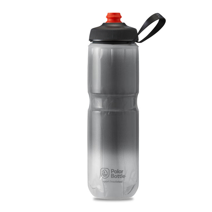 בקבוק מים לאופניים 20/24 לחיץ תרמי קר שחור Polar Bottle SurgeCap