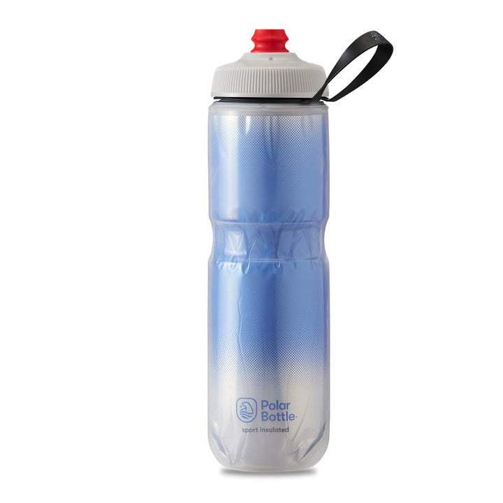 בקבוק מים לאופניים 20/24 לחיץ תרמי קר כחול Polar Bottle SurgeCap