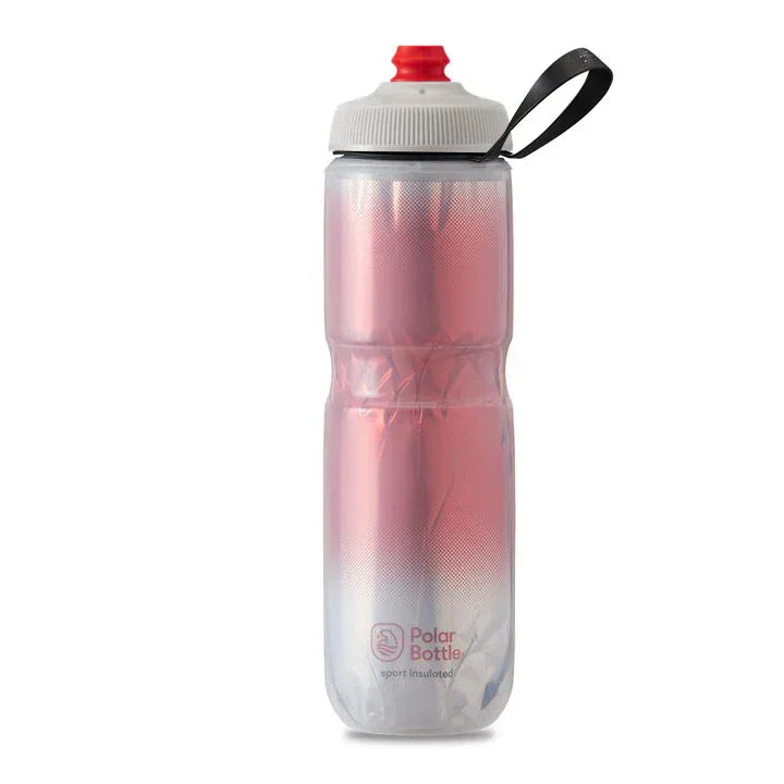 בקבוק מים לאופניים 20/24 לחיץ תרמי קר אדום Polar Bottle SurgeCap - Bikes Online