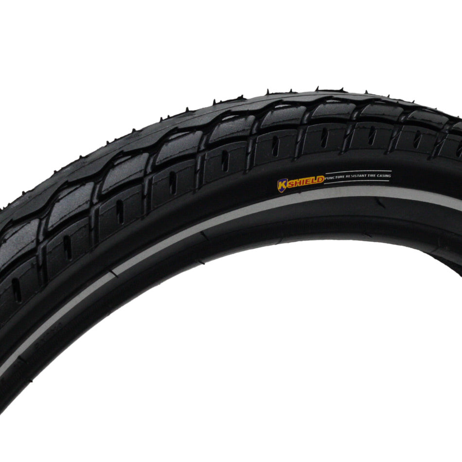 צמיג לאופנים חשמליים 20X2.125 קנדה מחוזק עם פס מחזיר אור KENDA KSheild