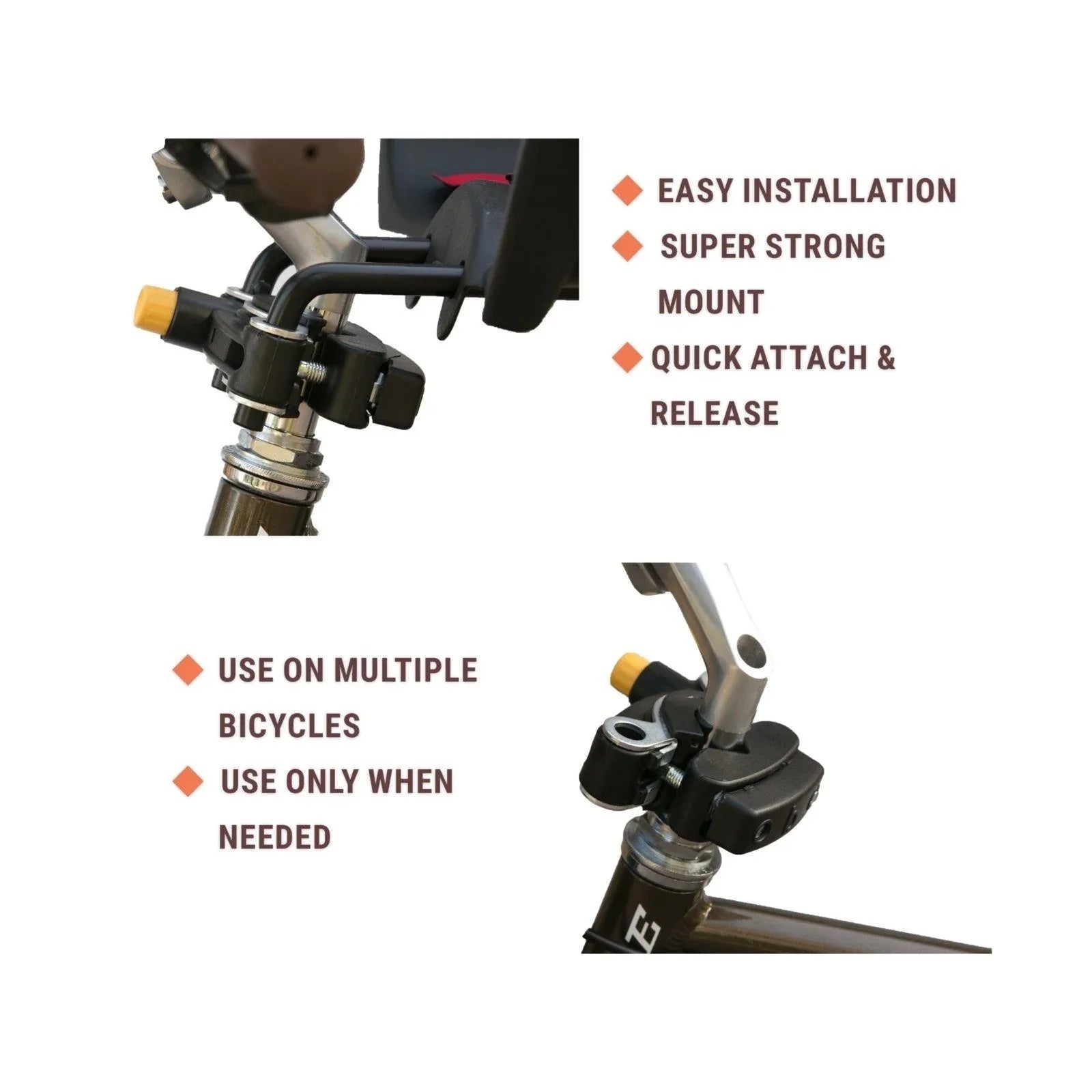 מתאם להתקנת כסא קדמי לילד Bellelli Pulicino בללי פולצ'ינו - Bikes Online