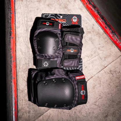 סט מגנים מקצועיים לספורט אתגרי מהדורת ספיטפייר Pro-Tec Street Gear 3 pack SpitFire