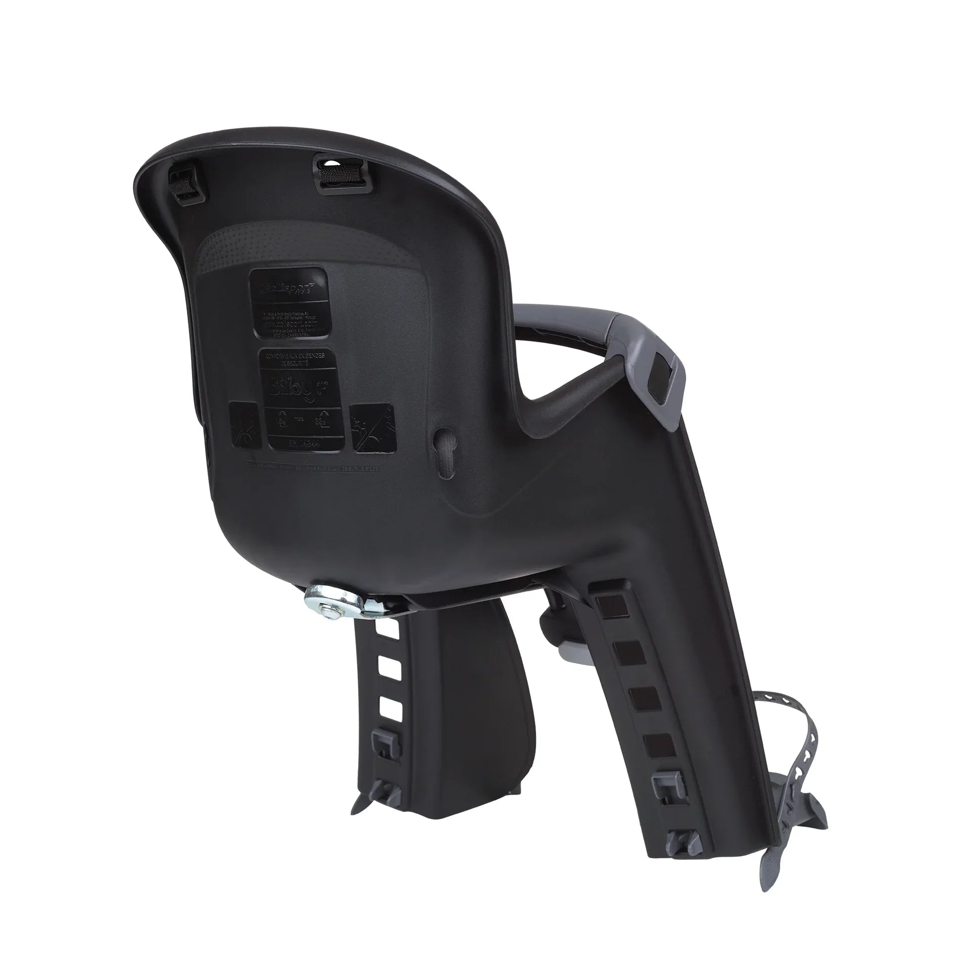 כסא קדמי לילד לאופניים עם חיבור קדמי Polisport Bilby Junior שחור/אפור - Bikes Online