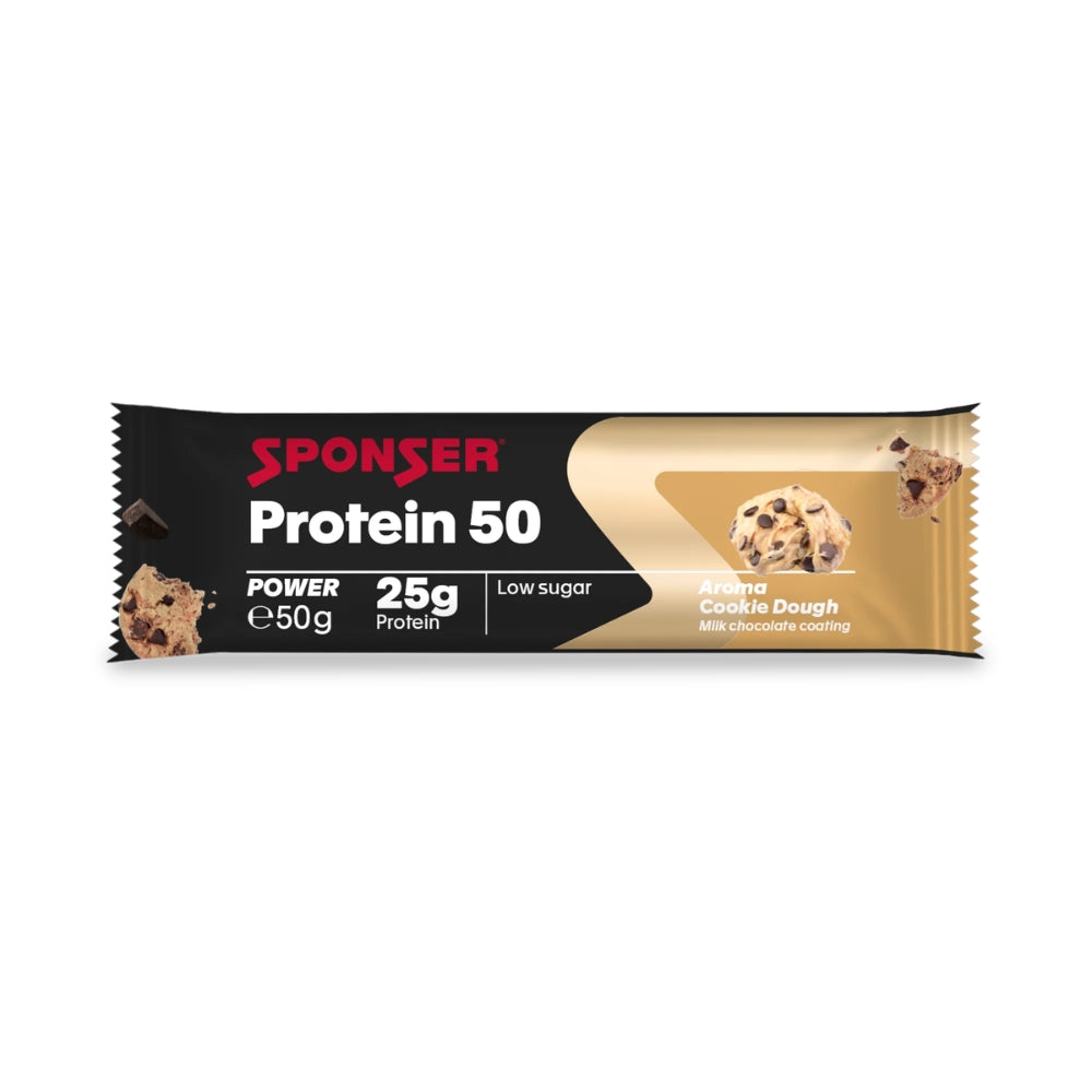 חטיף חלבון בטעם בצק עוגיות Sponser Protein 50