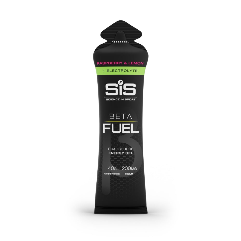 ג'ל אנרגיה עם אלקטרוליטים טעם פטל ולימון SiS BETA Fuel + Electrolyte