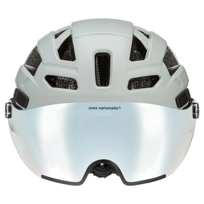 קסדה מקצועית לאופניים Uvex Finale Visor V אפור