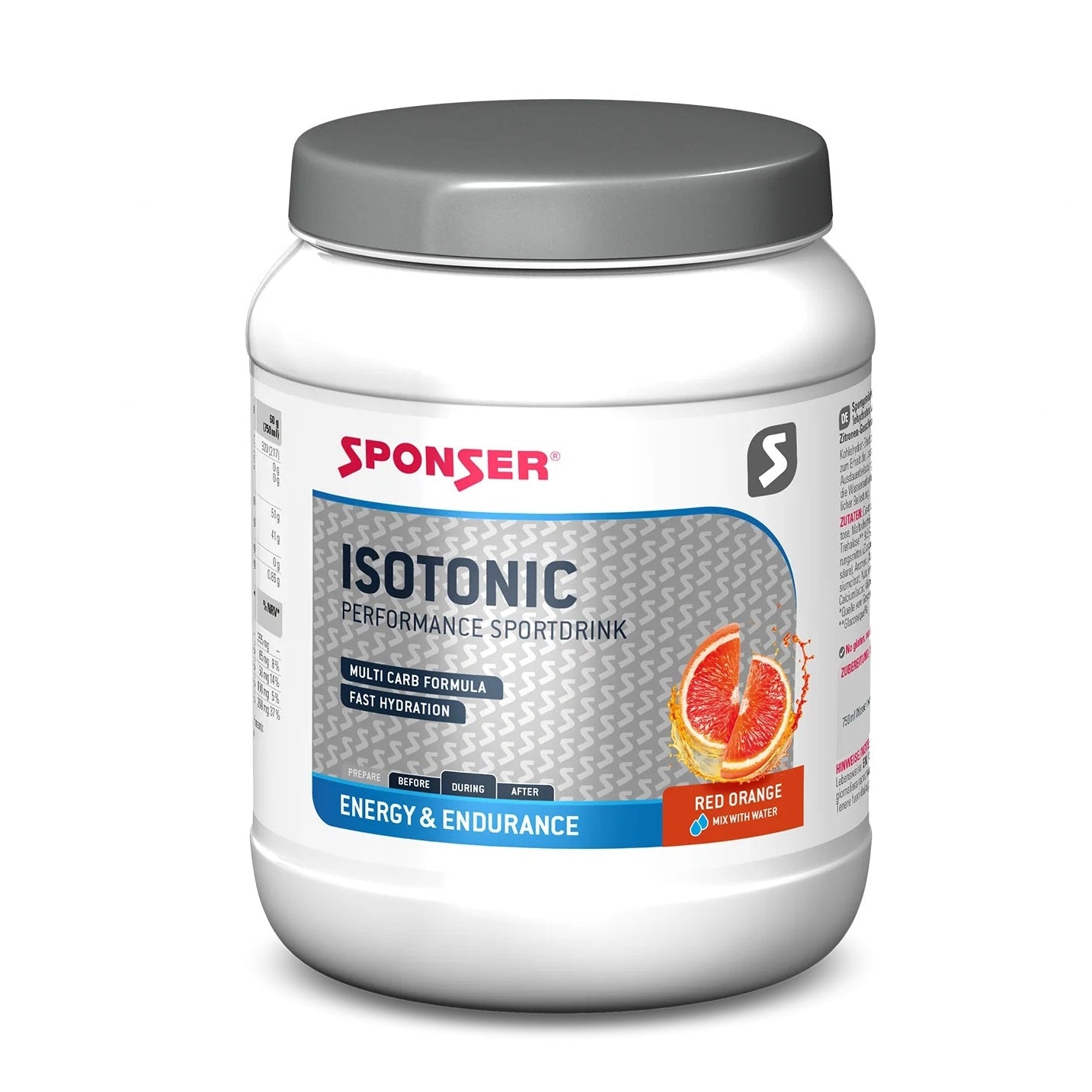 אבקה להכנת משקה איזוטוני Sponser Isotonic Drink