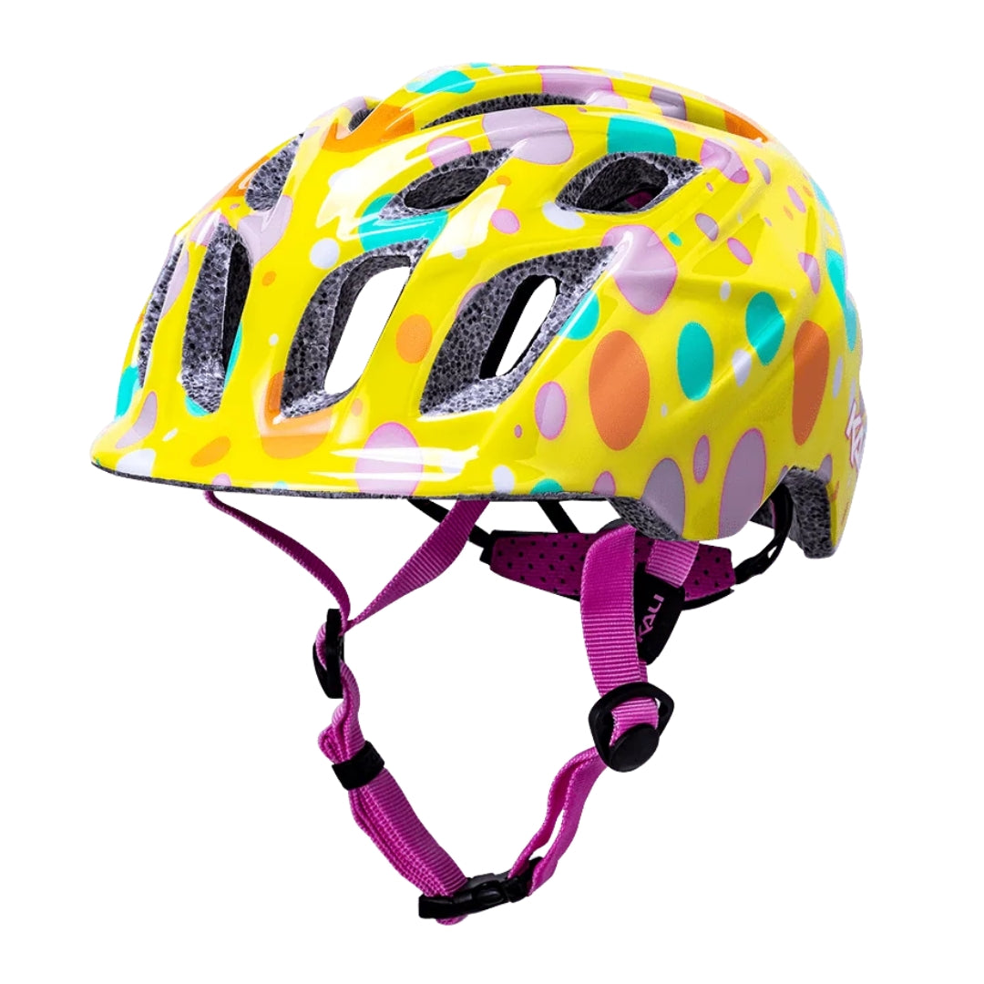 קסדה לאופניים לתינוקות וילדים קאלי עיגולים צהוב Kali Chakra Child