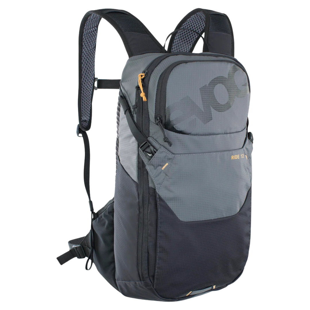 תיק רכיבה וטיולים + שלוקר 12 ליטר אבוק Evoc Ride 12 שחור אפור