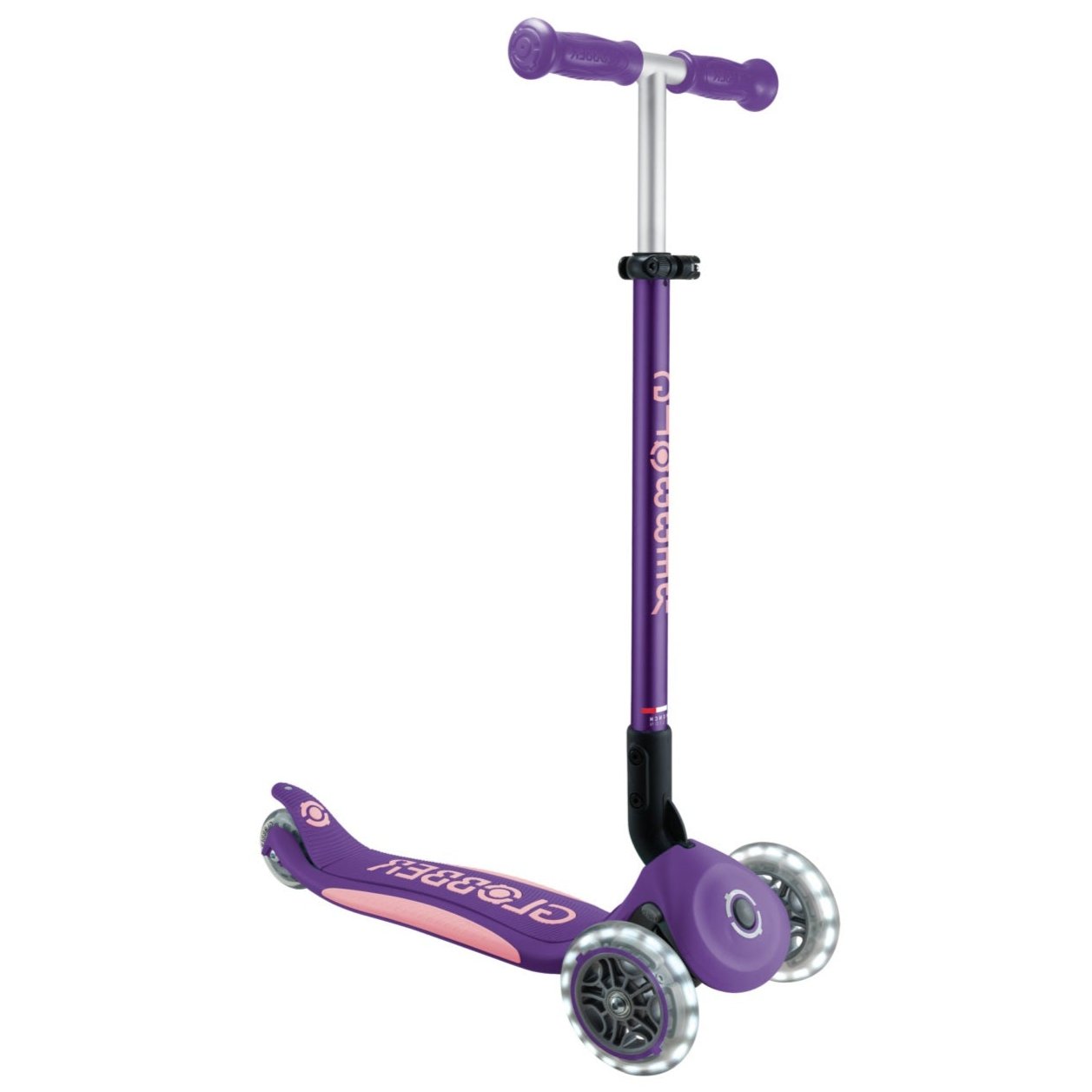 קורקינט לילדים עלית לייטס מתקפל עם אורות גלובר Globber Elite Lights