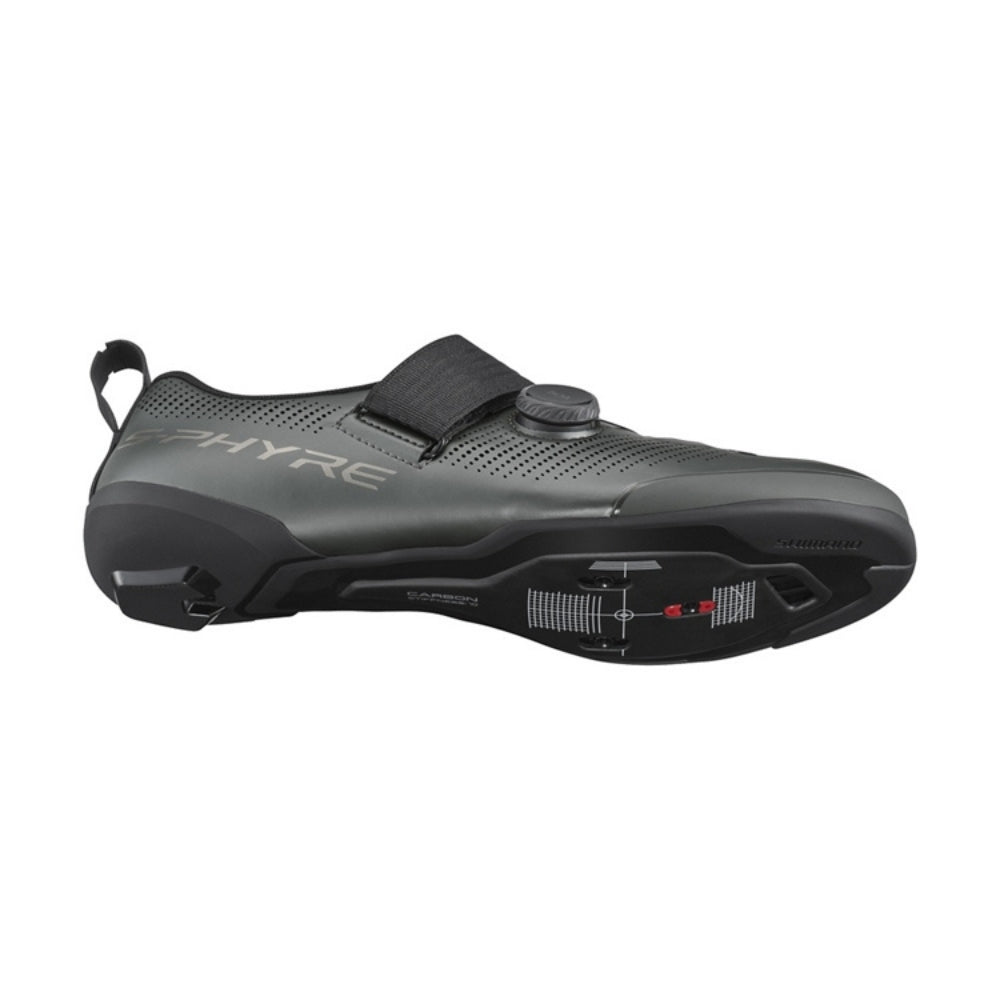 נעלי רכיבה לטריאתלון שימאנו Shimano S-PHYRE TR9 (TR-903) שחור מתכתי