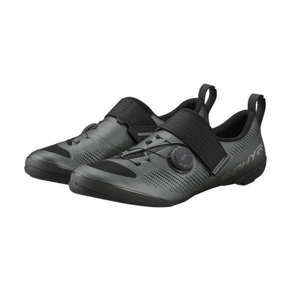 נעלי רכיבה לטריאתלון שימאנו Shimano S-PHYRE TR9 (TR-903) שחור מתכתי