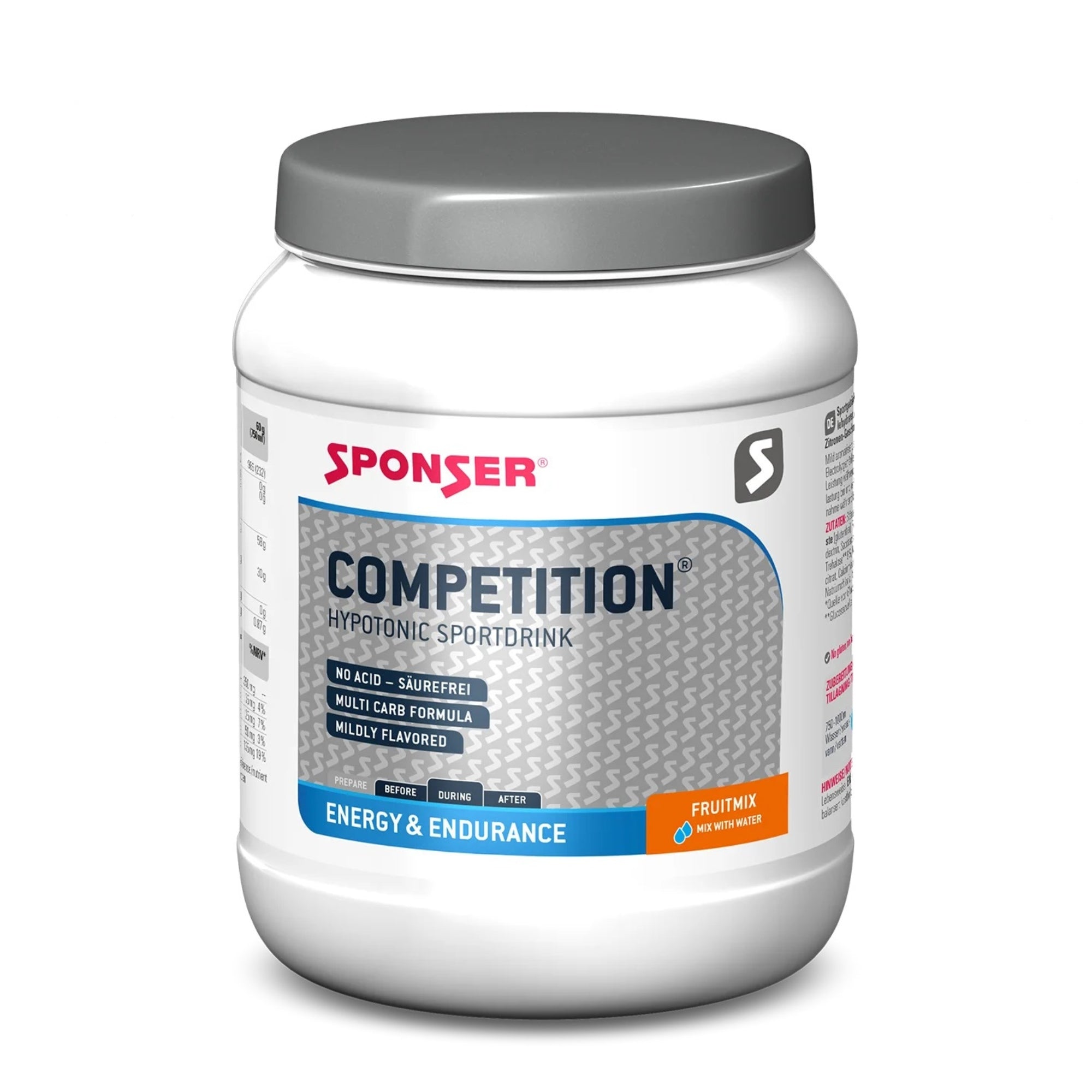 אבקה להכנת משקה היפוטוני Sponser Competition Drink