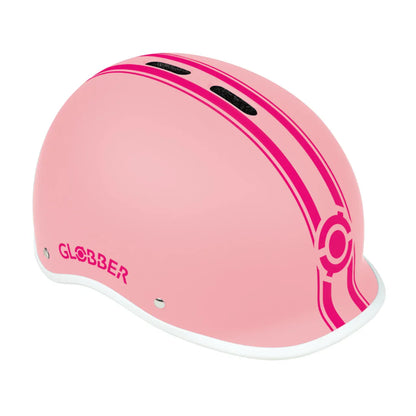 קסדה לאופניים לילדים עם אור אחורי ורוד Globber Master - Bikes Online