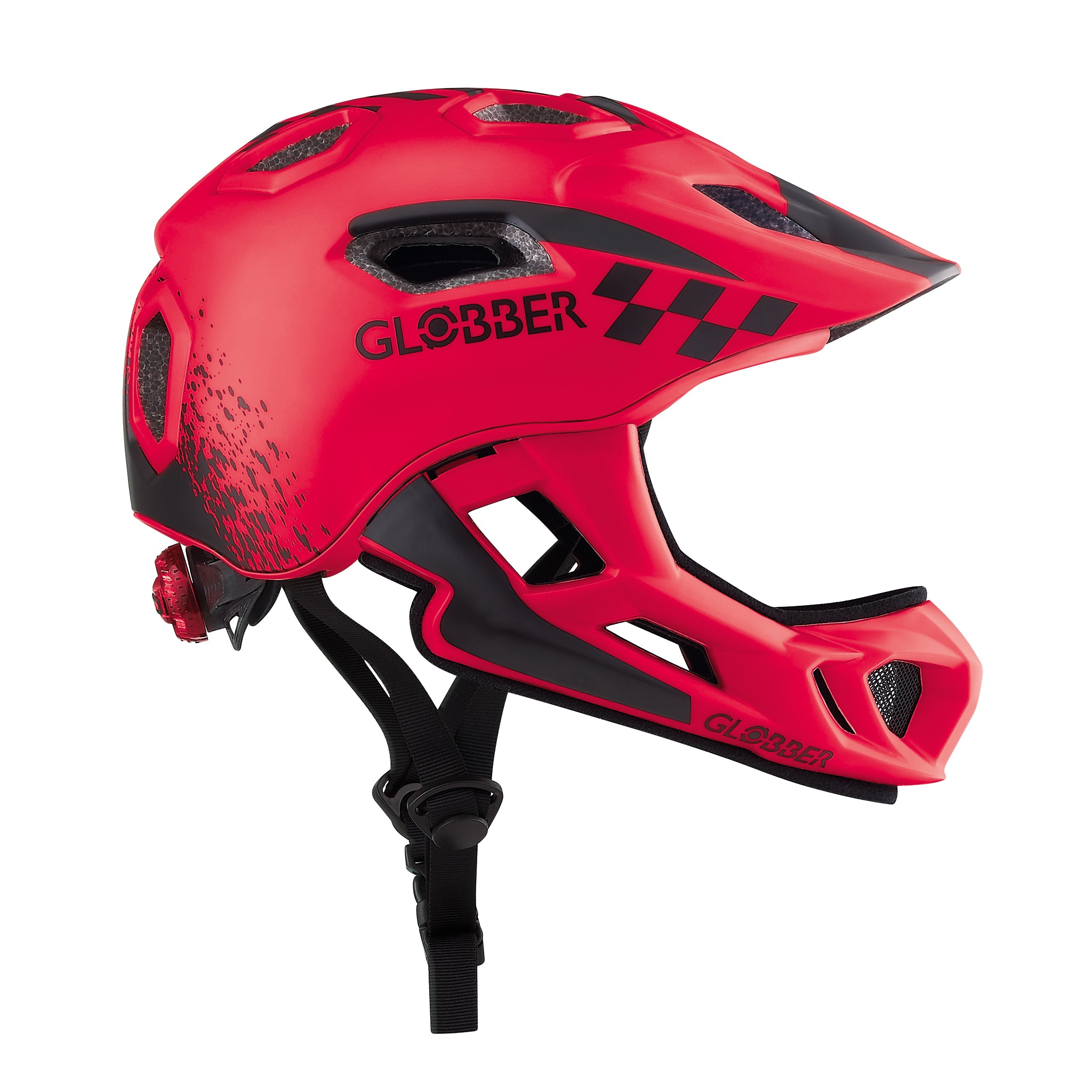קסדה מלאה לאופניים לילדים עם אור אחורי Globber Racing