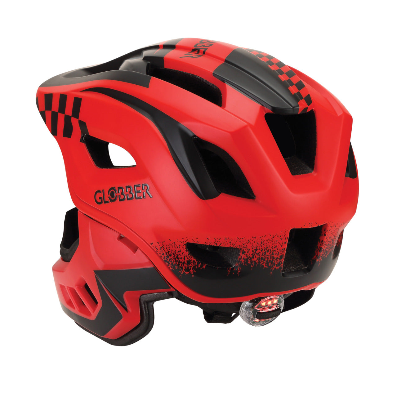 קסדה מלאה לאופניים לילדים עם אור אחורי Globber Racing