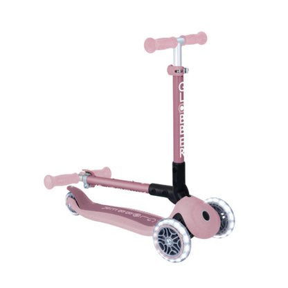 קורקינט לילדים קטנטנים גלובר ג'וניור לייטס מתקפל עם אורות אקולוגי GLOBBER JUNIOR FOLDABLE LIGHTS ECOLOGIC